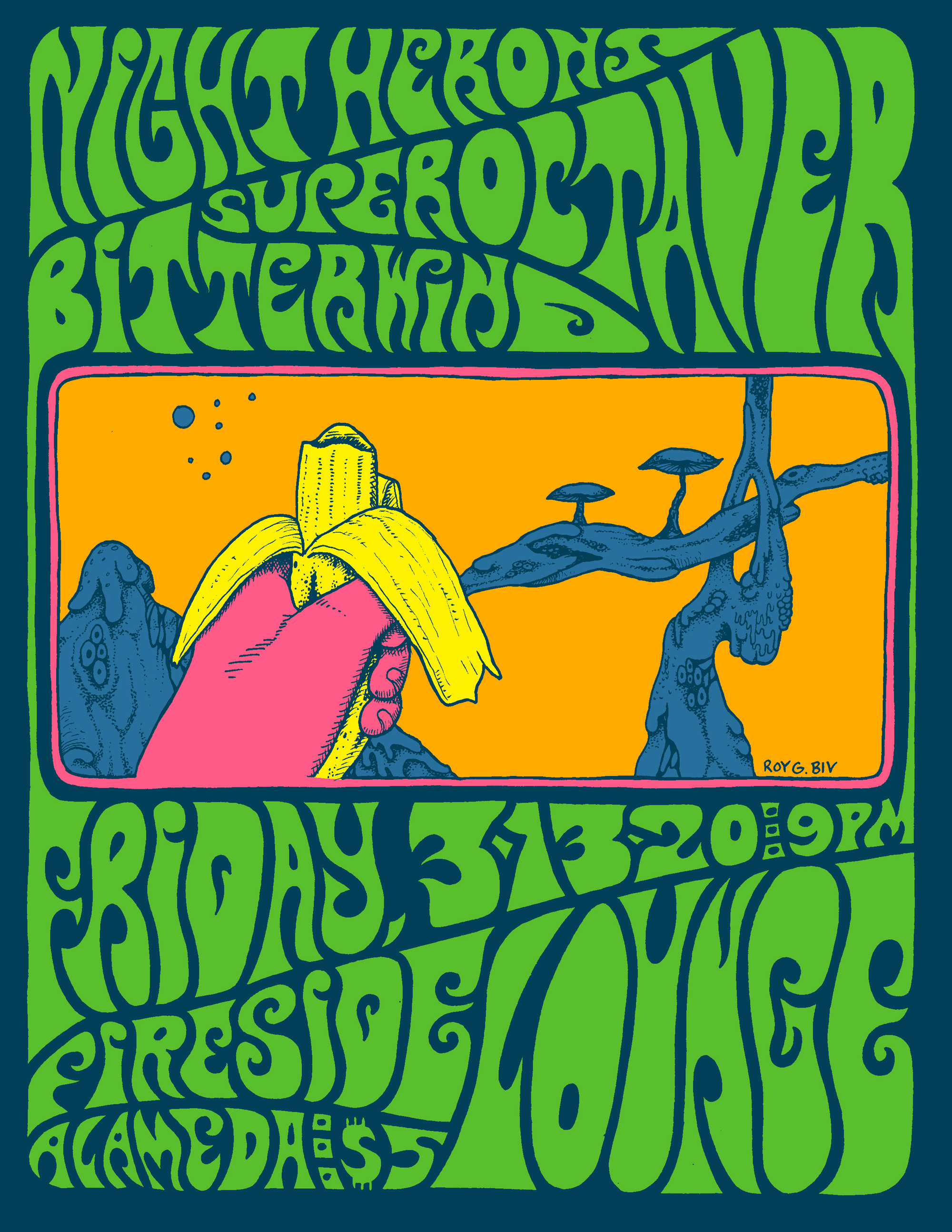 Roy G Biv poster artwork